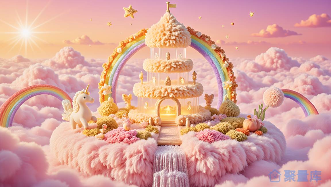 梦幻云端独角兽城堡